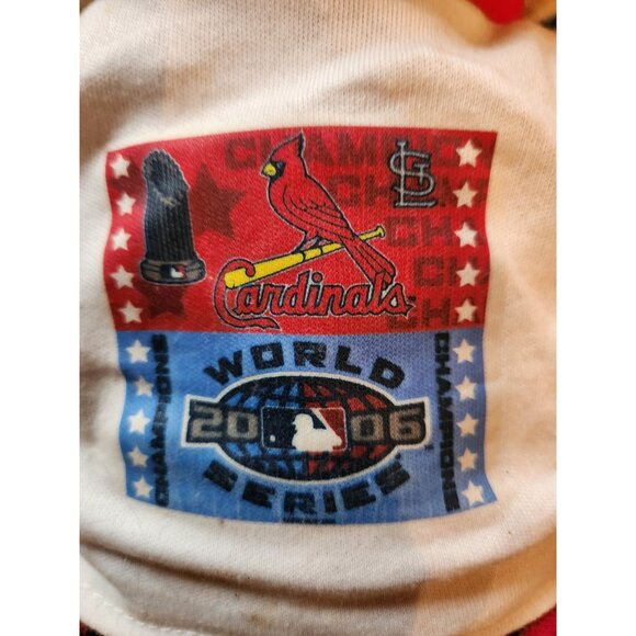 Build-A-Bear Cardinals 2006 World Series Plush Teddy Bear In Plaid Shorts - Picture 2 of 9